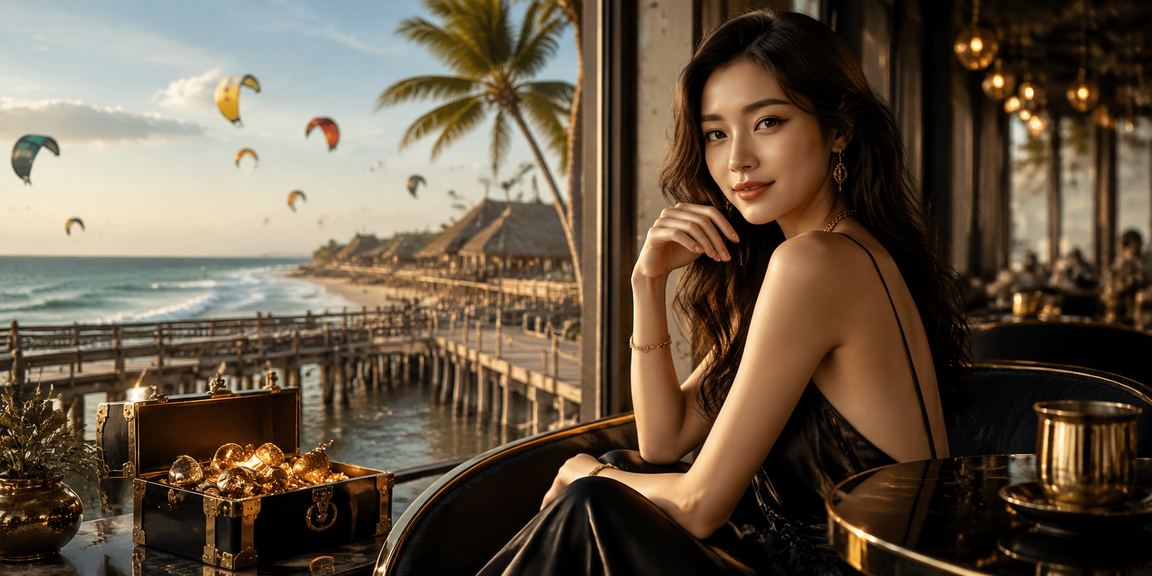 Khách du lịch tại Mũi Né tham khảo tỷ lệ kèo casino trực tuyến trong không gian quán cà phê ven biển